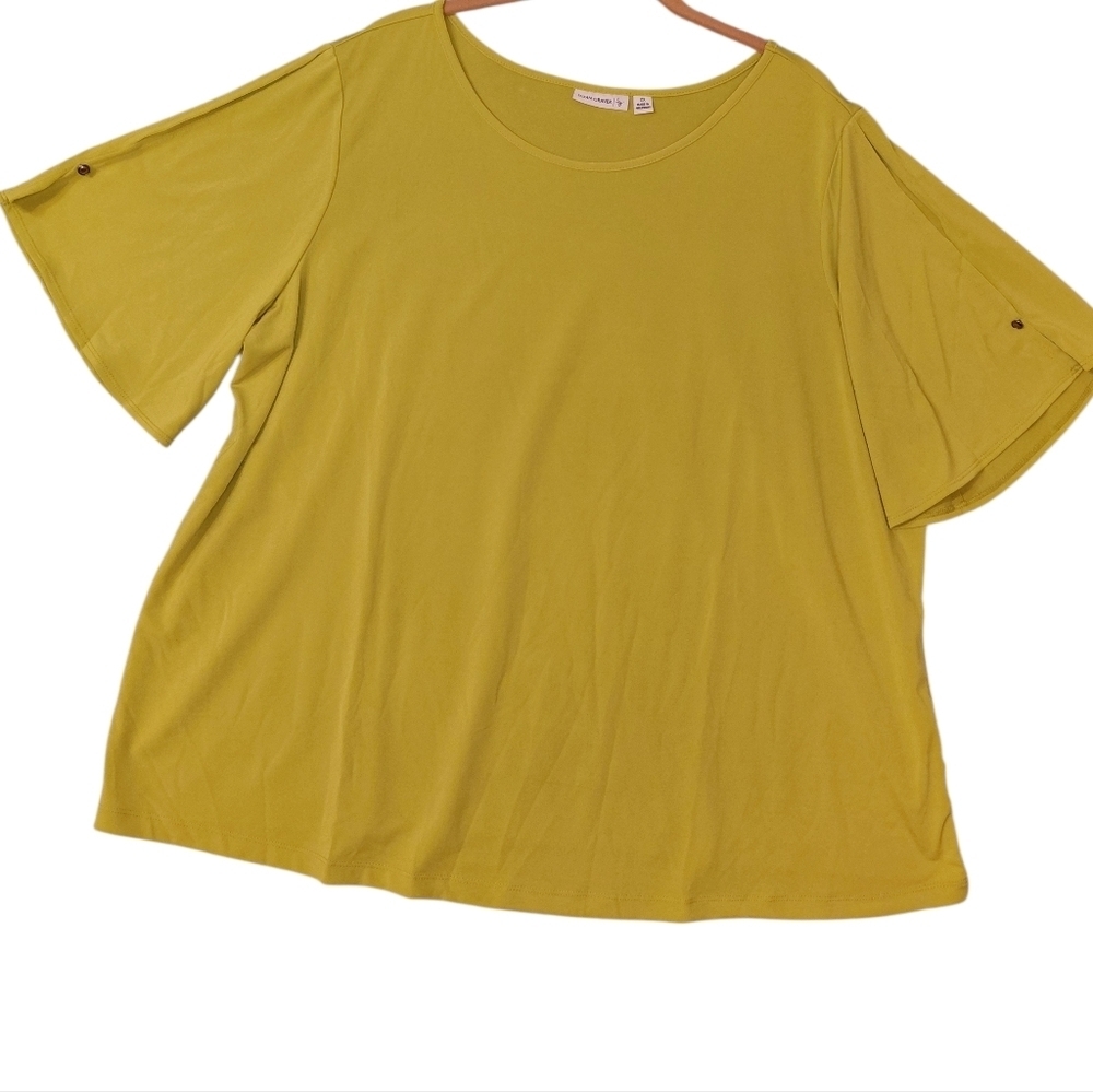 Susan Graver Olive Short Sleeve Tee